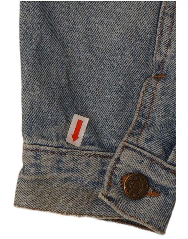Jaqueta jeans feminina ROSEMARY UK 14 algodão azul médio