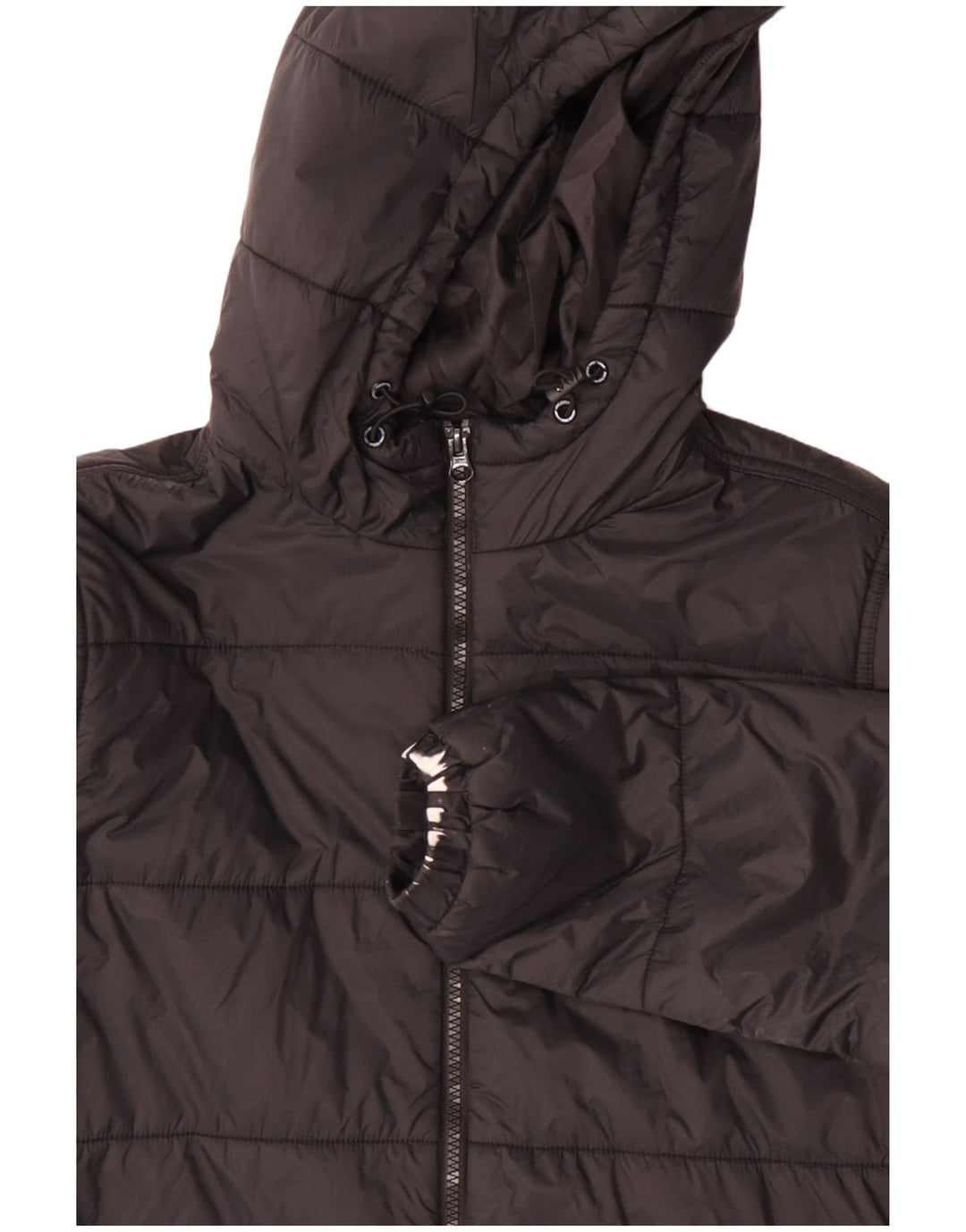 Jaqueta VANS masculina acolchoada com capuz UK 36 pequena preta nylon