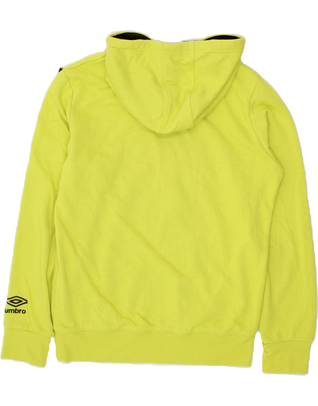 UMBRO Mens Graphic Hoodie Jumper Small Green Cotton Vintage Umbro and Second-Hand Umbro from Messina Hembry 