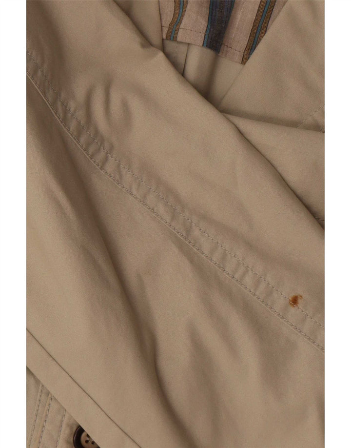 Jaqueta utilitária masculina vintage UK 40 algodão bege grande