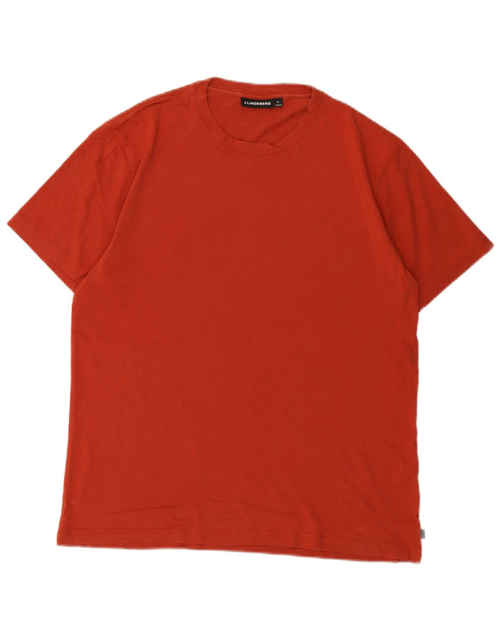 Camiseta masculina J.Lindeberg de algodão laranja médio