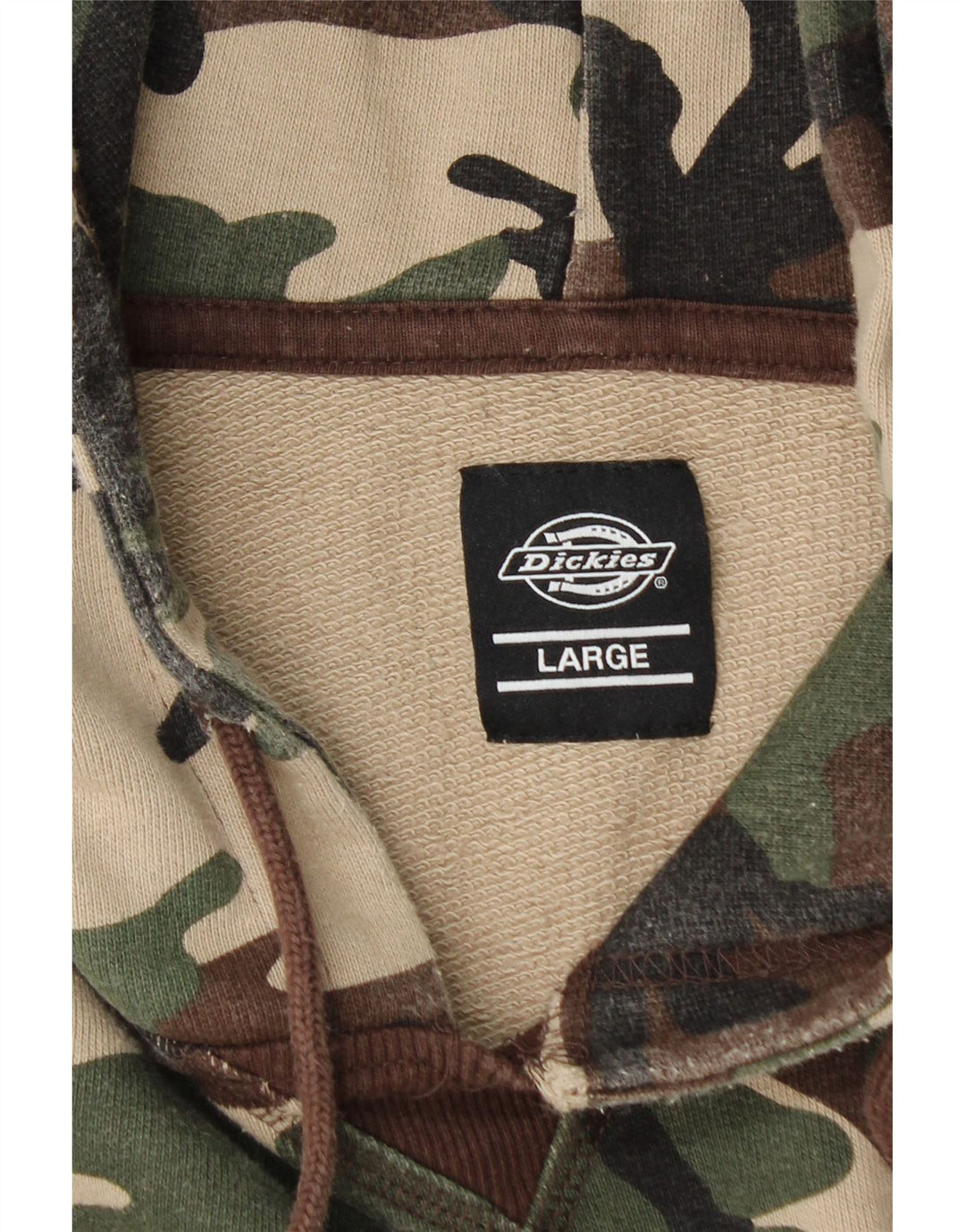 Suéter masculino com capuz DICKIES grande camuflagem cáqui