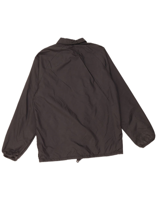 VANS Mens Rain Jacket UK 38 Médio Preto Nylon