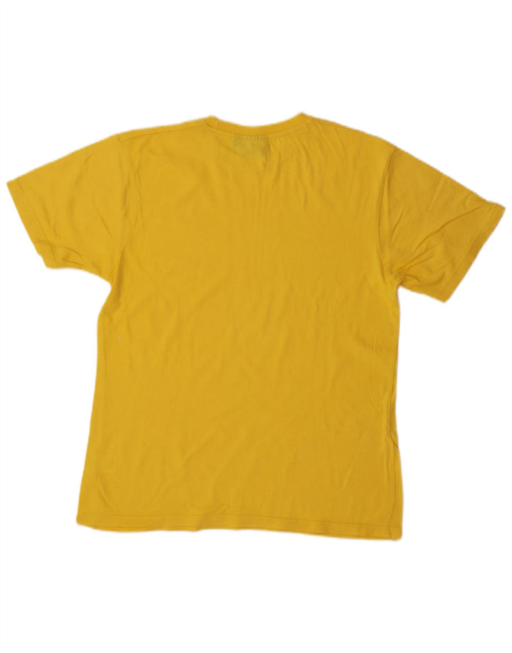 Camiseta masculina Reebok Top médio algodão amarelo