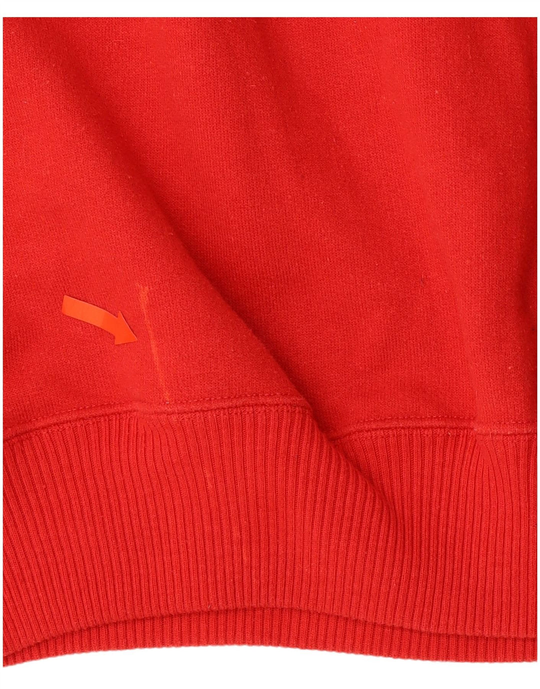 Suéter feminino JOY com zíper e gola em algodão vermelho pequeno Reino Unido 10