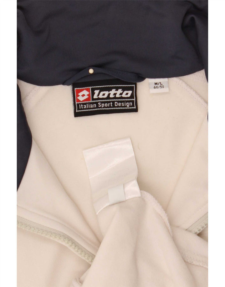 Lotto Mens Treino Top Jacket IT 46/50 Médio Branco Colourblock Poliéster