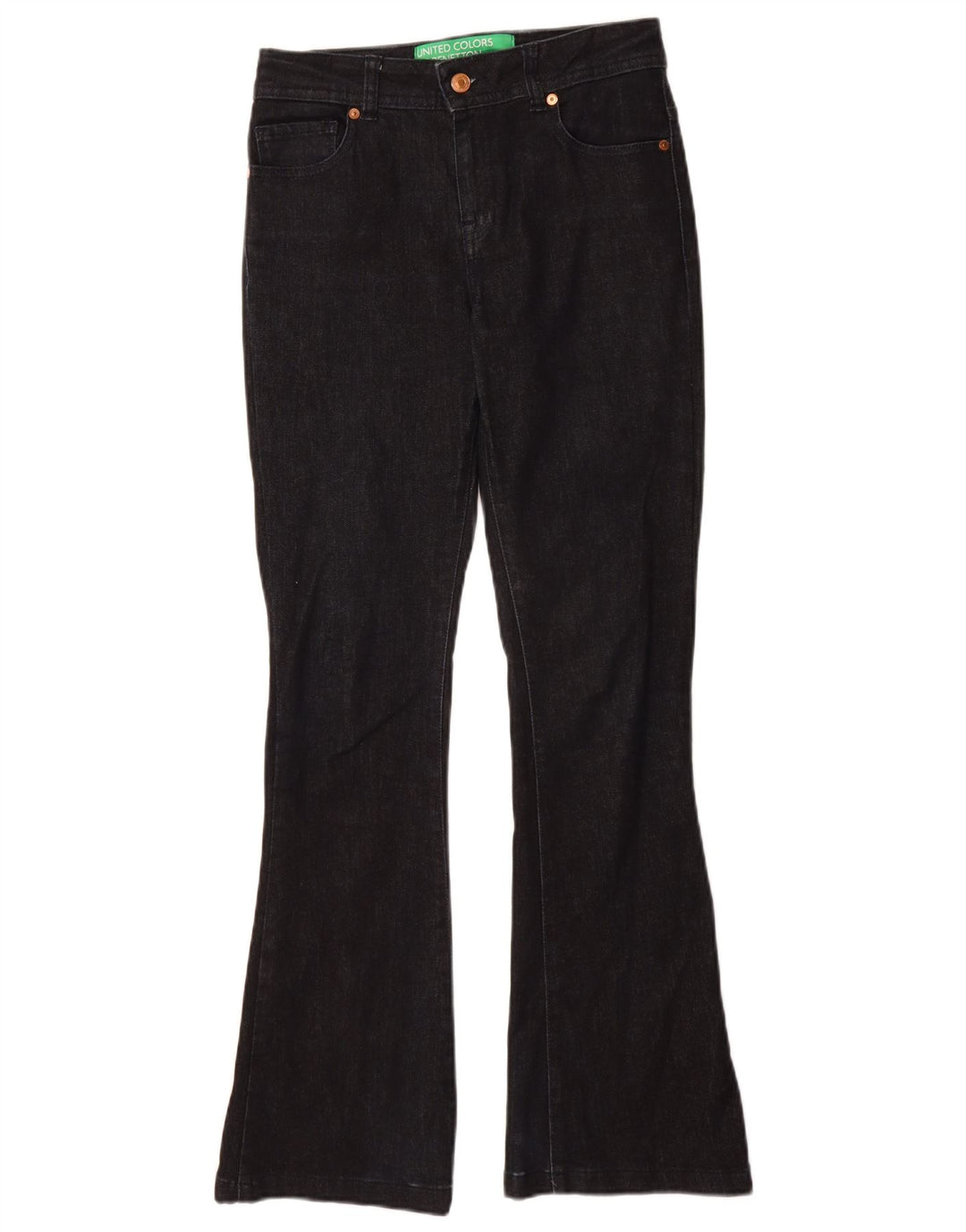 Benetton Jeans Bootcut Feminino W27 L30 Azul Marinho Algodão