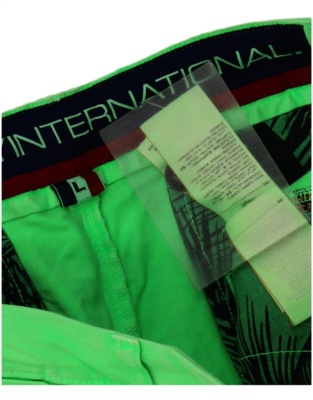 Superdry Mens Chino Shorts Grande W36 Algodão Verde