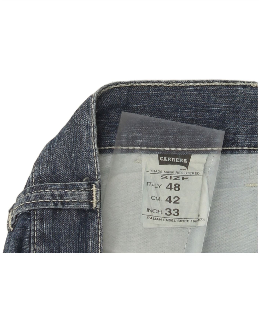 Shorts jeans masculino Carrera IT 48 médio W33 algodão azul