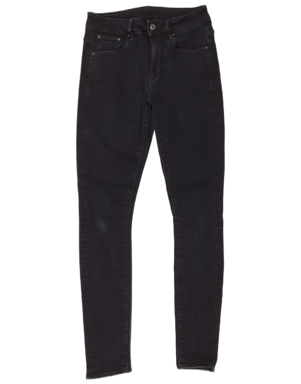 G-Star feminino 3301 jeans skinny W29 L32 algodão azul marinho