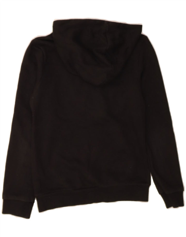 PUMA Boys Graphic Hoodie Jumper 9-10 Years Black Cotton Vintage Puma and Second-Hand Puma from Messina Hembry 