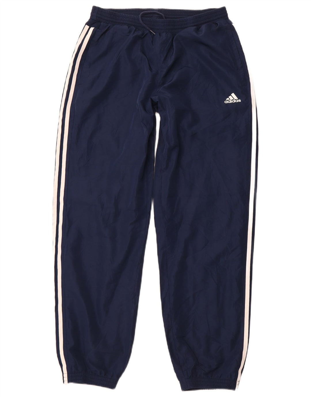 ADIDAS Calça de treino feminina joggers médio azul marinho poliéster esportivo