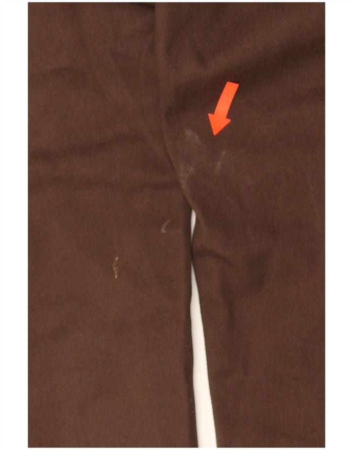 Calças Dickies Mens Slim Chino W33 L32 Marrom Poliéster