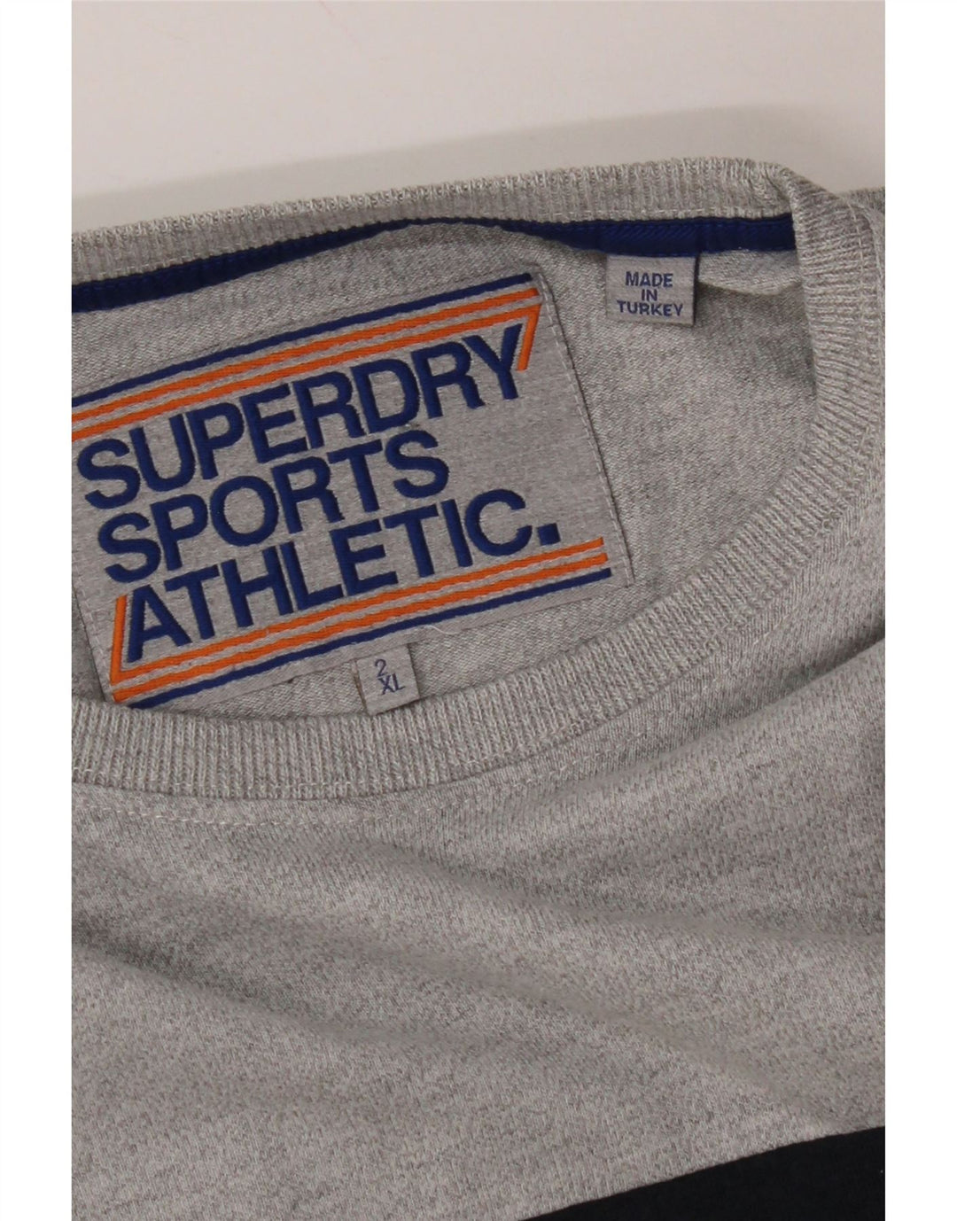 Camiseta feminina SUPERDRY com estampa gráfica 2XL cinza colorblock