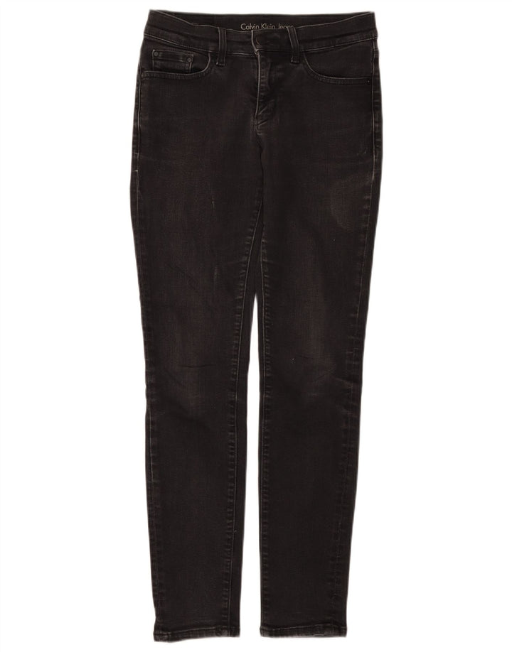 Calça jeans skinny feminina CALVIN KLEIN W26 L29 preta
