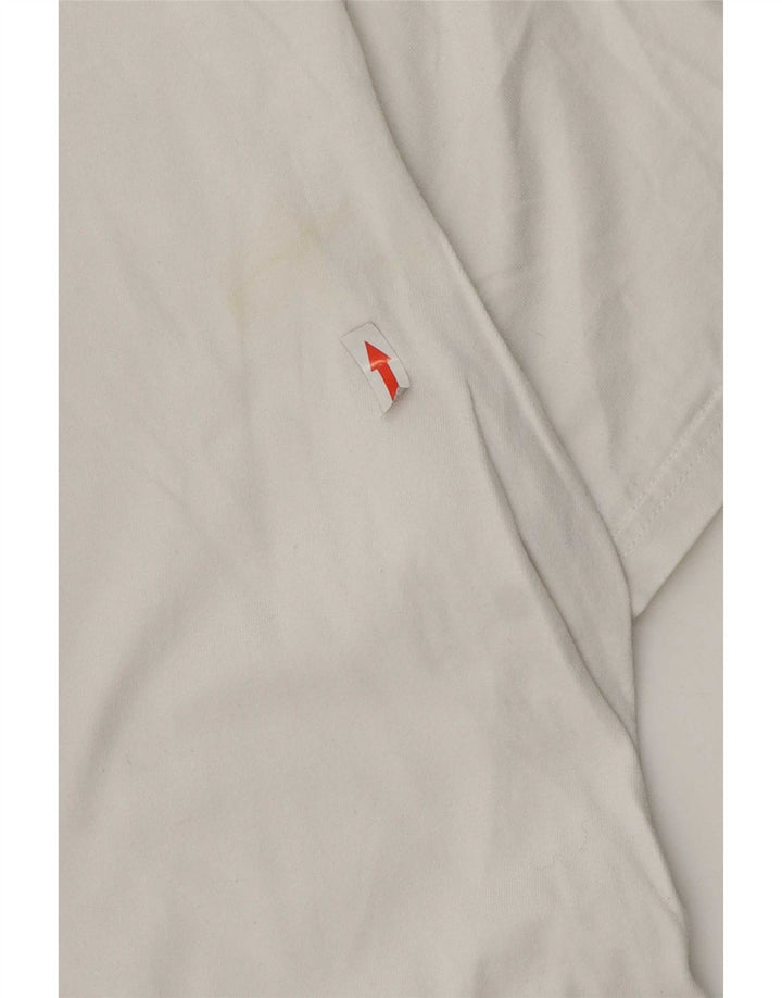 Camiseta masculina Ellesse top pequeno algodão branco