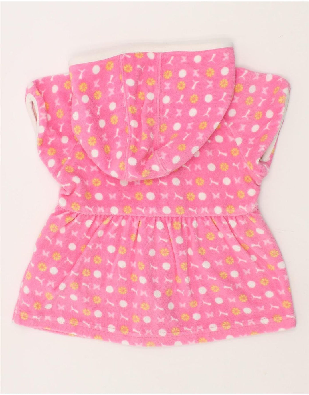 PUMA Baby Girls Velour Short Sleeve Zip Hoodie Sweater 18-24 Months Pink Vintage Puma and Second-Hand Puma from Messina Hembry 