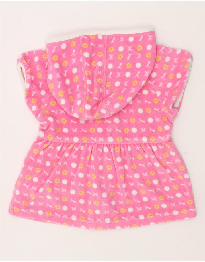 PUMA Baby Girls Velour Short Sleeve Zip Hoodie Sweater 18-24 Months Pink Vintage Puma and Second-Hand Puma from Messina Hembry 