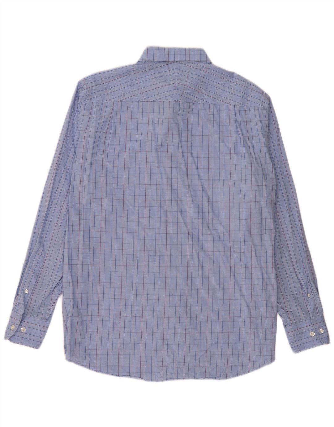 Camisa masculina Nautica tamanho 16 1/2 grande algodão xadrez azul