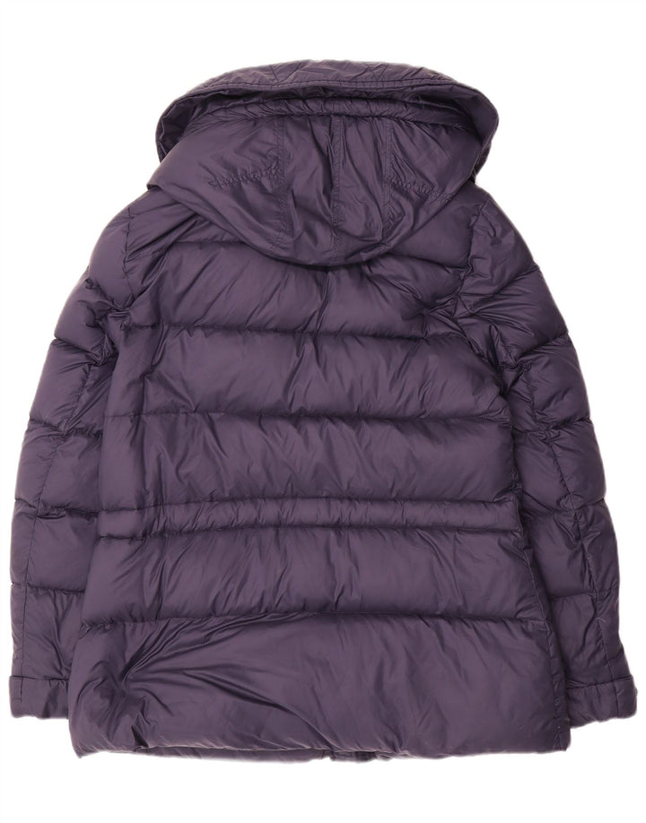 Jaqueta feminina acolchoada com capuz Invicta UK 14 médio azul marinho nylon