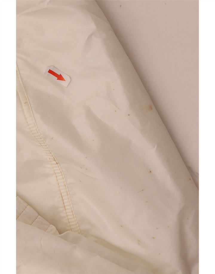 Luhta Jaqueta masculina acolchoada de ajuste solto Reino Unido 42 grande poliéster colorblock branco