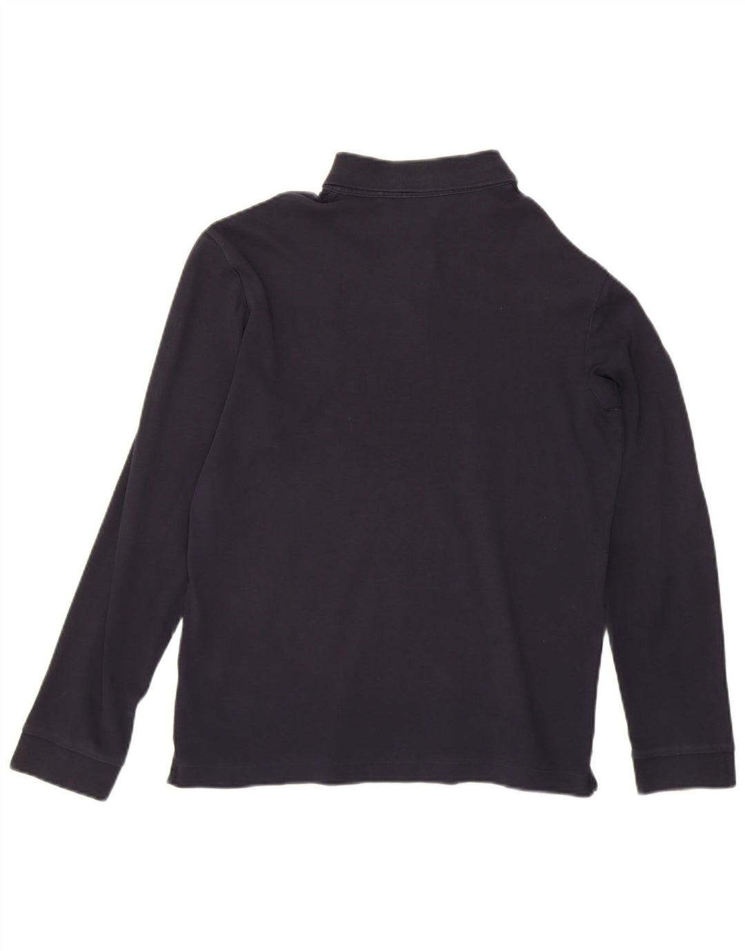 HUGO BOSS Mens Long Sleeve Polo Shirt Medium Navy Blue