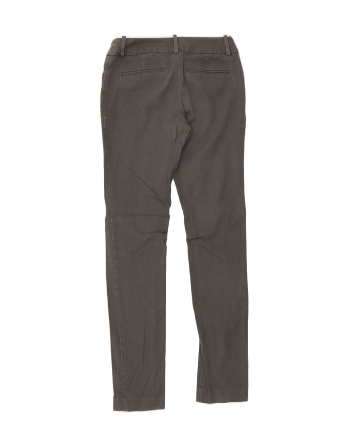 MOSSIMO Womens Slim Casual Trousers US 2 XS W28 L31 Grey Cotton Vintage Mossimo and Second-Hand Mossimo from Messina Hembry 