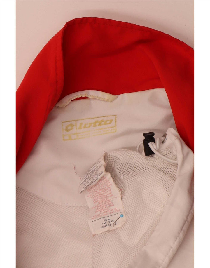 Lotto Mens Treino Top Jacket UK 38/40 Médio Branco Colourblock Poliéster