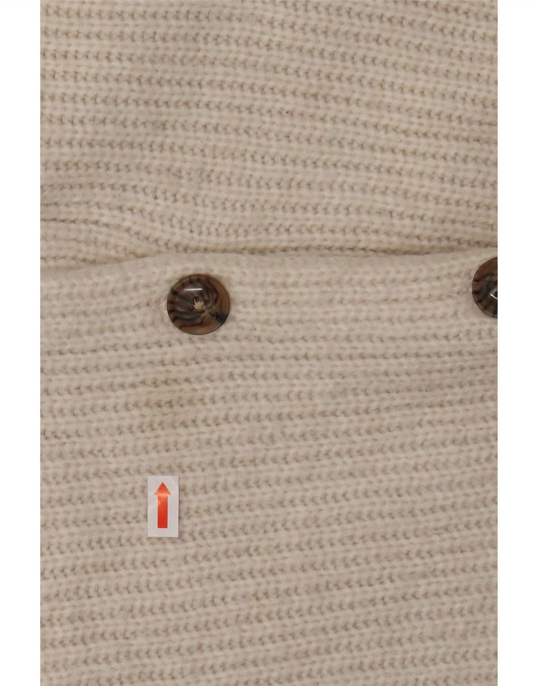 Suéter cardigã feminino FAT FACE cropped grande Reino Unido 10 pequeno nylon branco