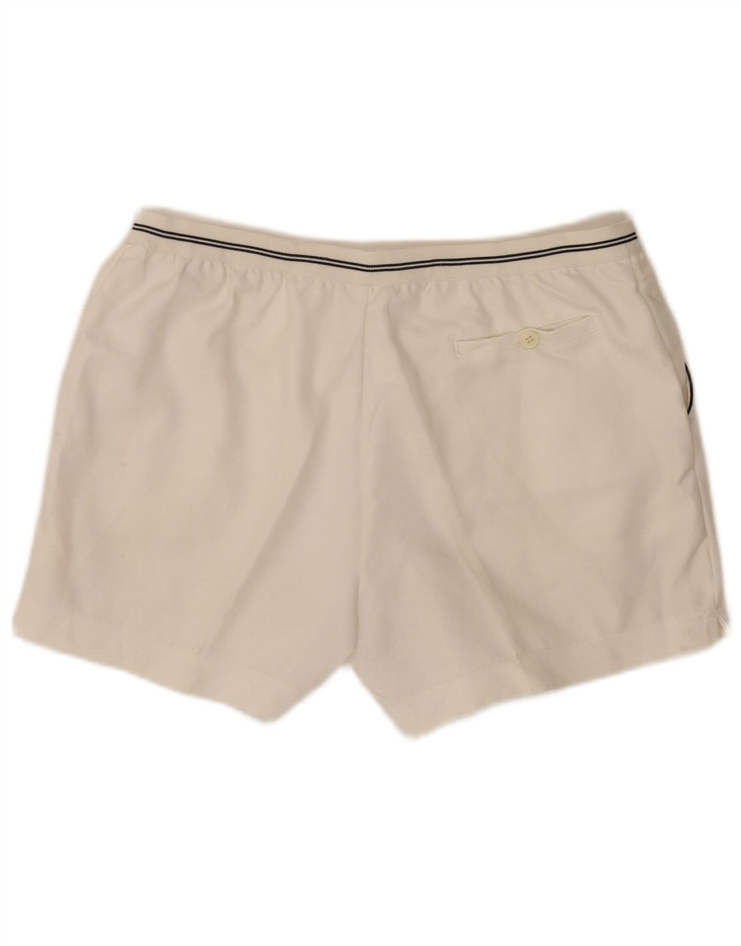 Campagnolo Mens Chino Shorts W32 Médio Poliéster Branco