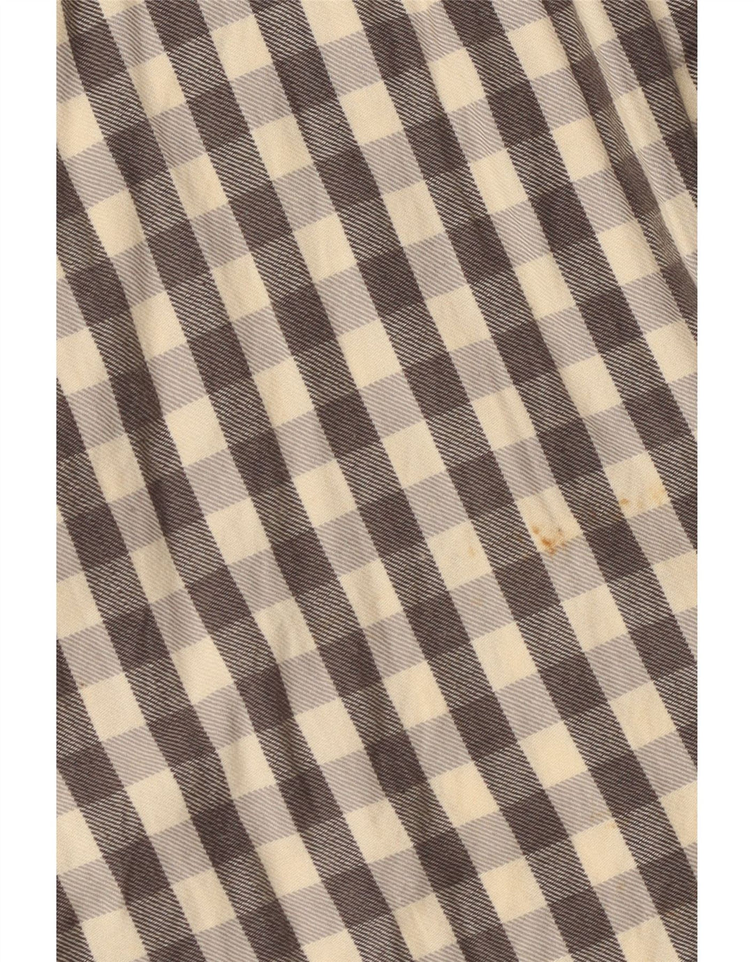Camisa masculina de flanela Superdry pequena cinza algodão guingão