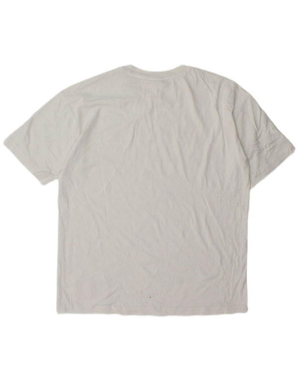 Campeão Mens Stranger Things Graphic Camiseta Top Médio Branco