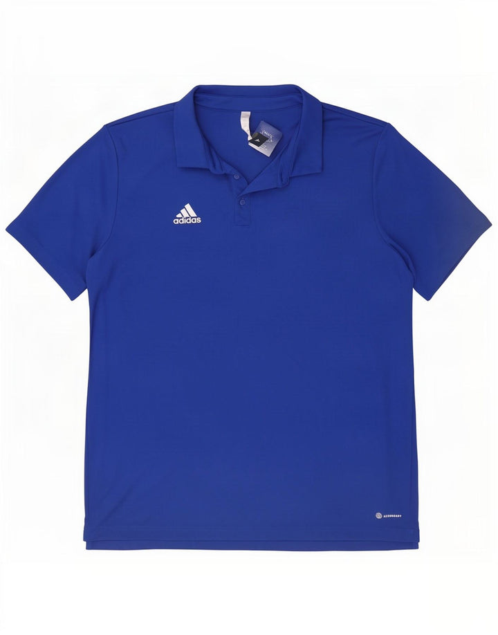 Adidas Mens Aeroready Polo Shirt 2XL Azul Poliéster