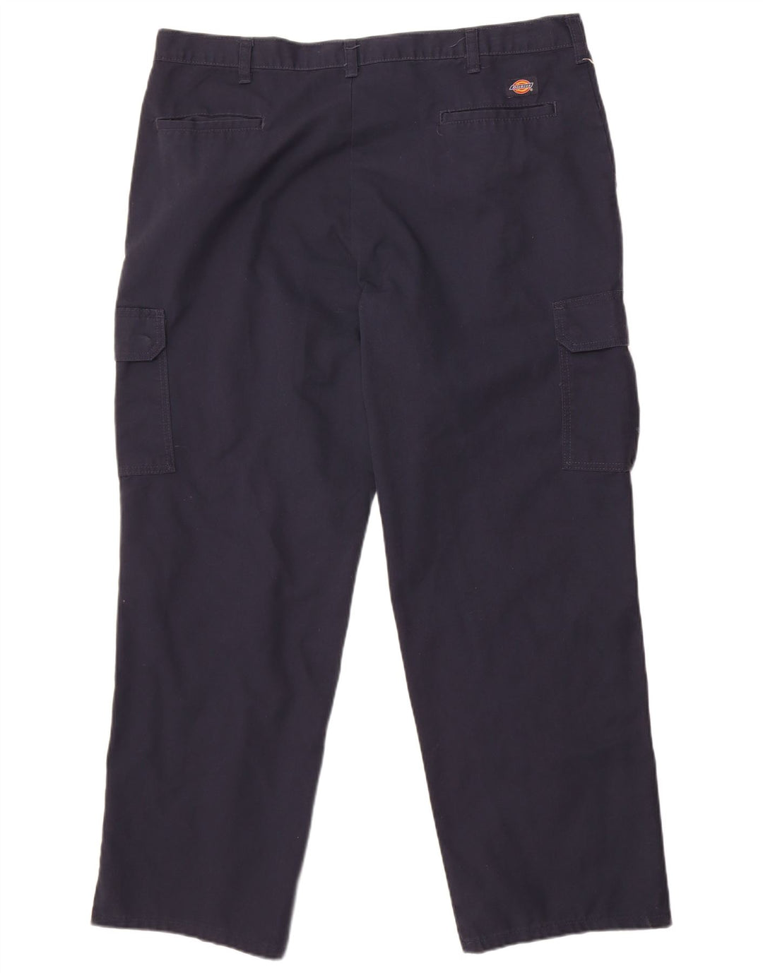 Calças Dickies Mens Straight Cargo W40 L30 Poliéster Azul Marinho