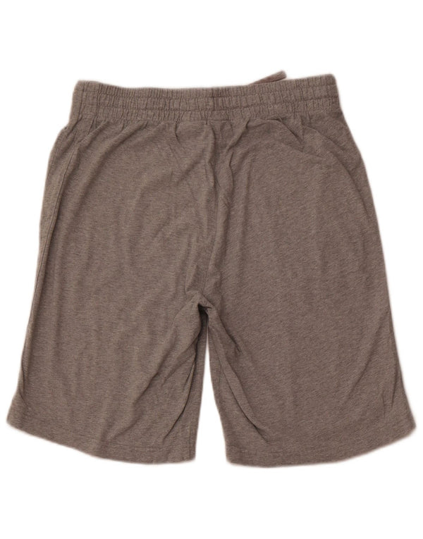 Shorts esportivos masculinos NIKE médio cinza algodão
