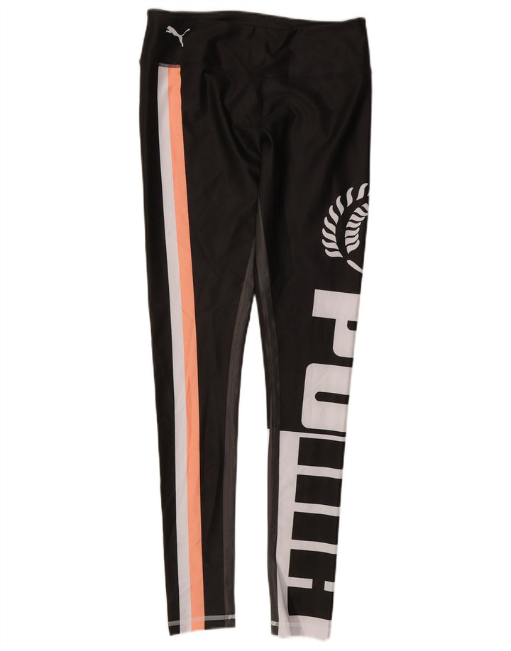 Leggings femininos PUMA Graphic UK 12 médio preto colorblock poliéster