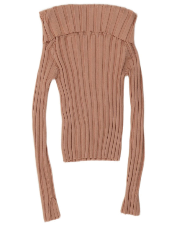 Suéter Zara Girls com gola redonda 9-10 anos XL viscose rosa