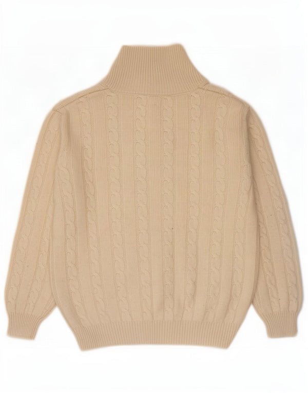 Suéter feminino Harmont & Blaine com gola xale UK 20 2XL Algodão bege
