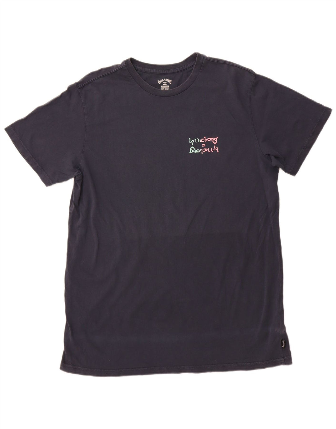 Camiseta gráfica masculina BILLABONG Top XL algodão azul marinho