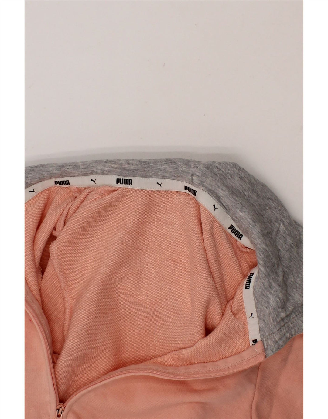 PUMA Girls Zip Hoodie Sweater 2-3 Years Pink Cotton Vintage Puma and Second-Hand Puma from Messina Hembry 