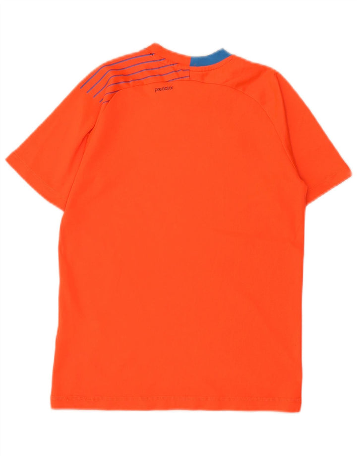 Camiseta Adidas Boys Predator Top 11-12 Anos Laranja Colorblock Poliéster