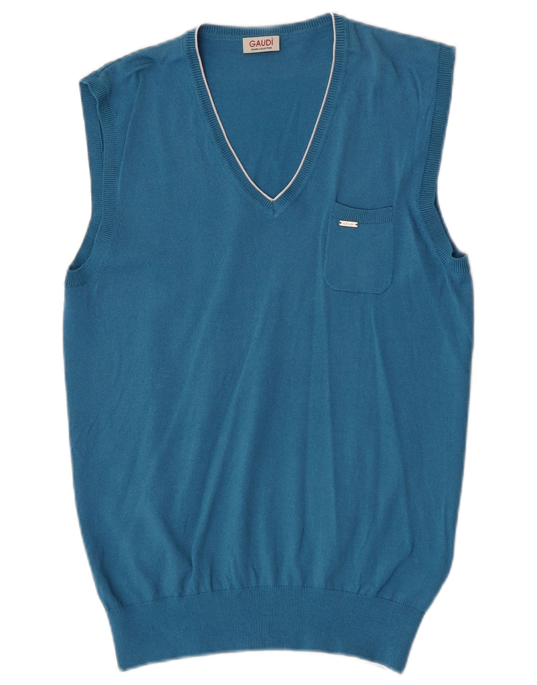 Gaudi Mens Colete Regata Média Azul Viscose