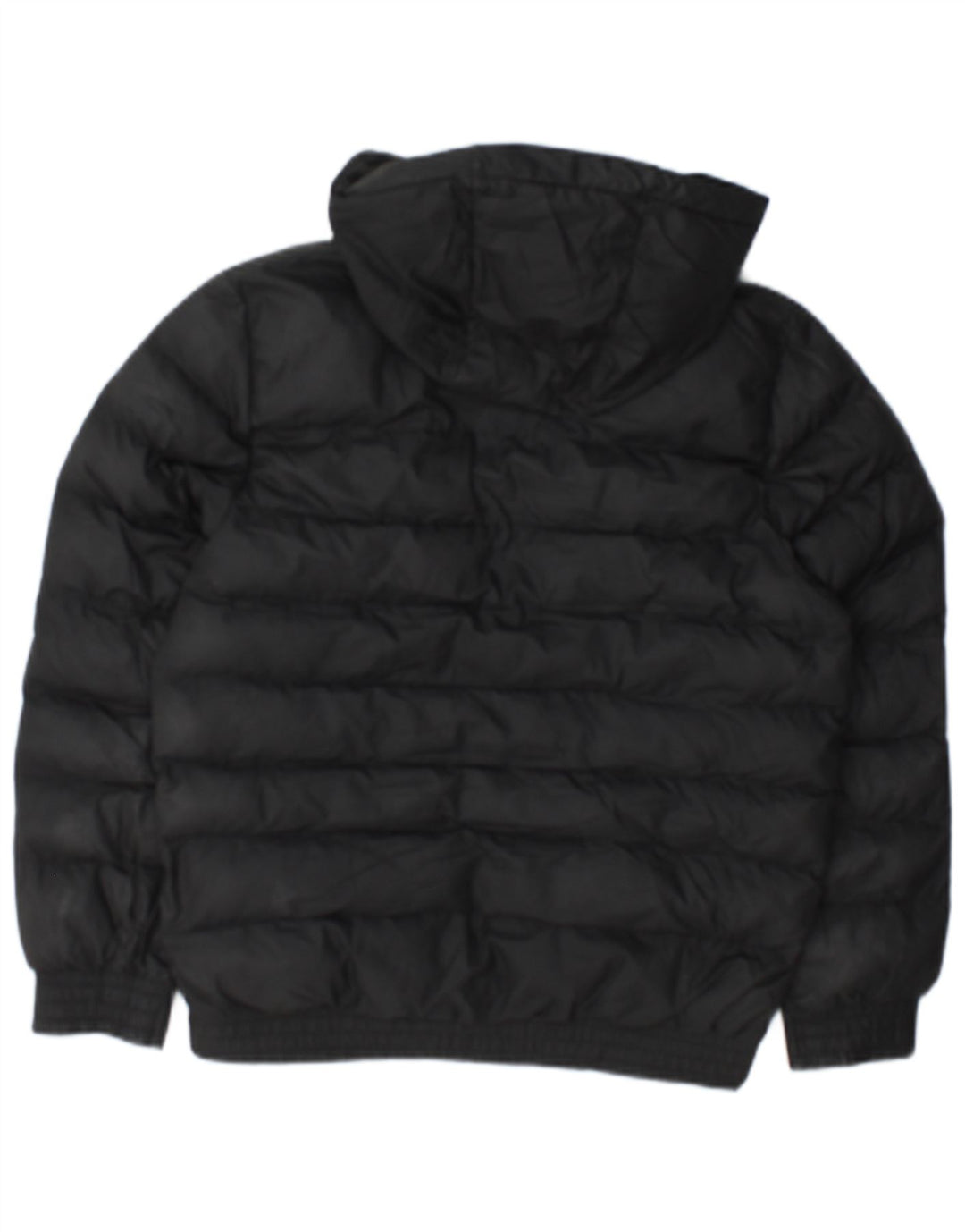 Jaqueta acolchoada com capuz Nike Boys 12-13 anos grande poliéster preto