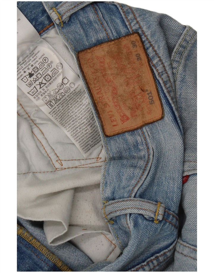 Levi's Masculino 501 Straight Jeans W30 L30 Azul Algodão