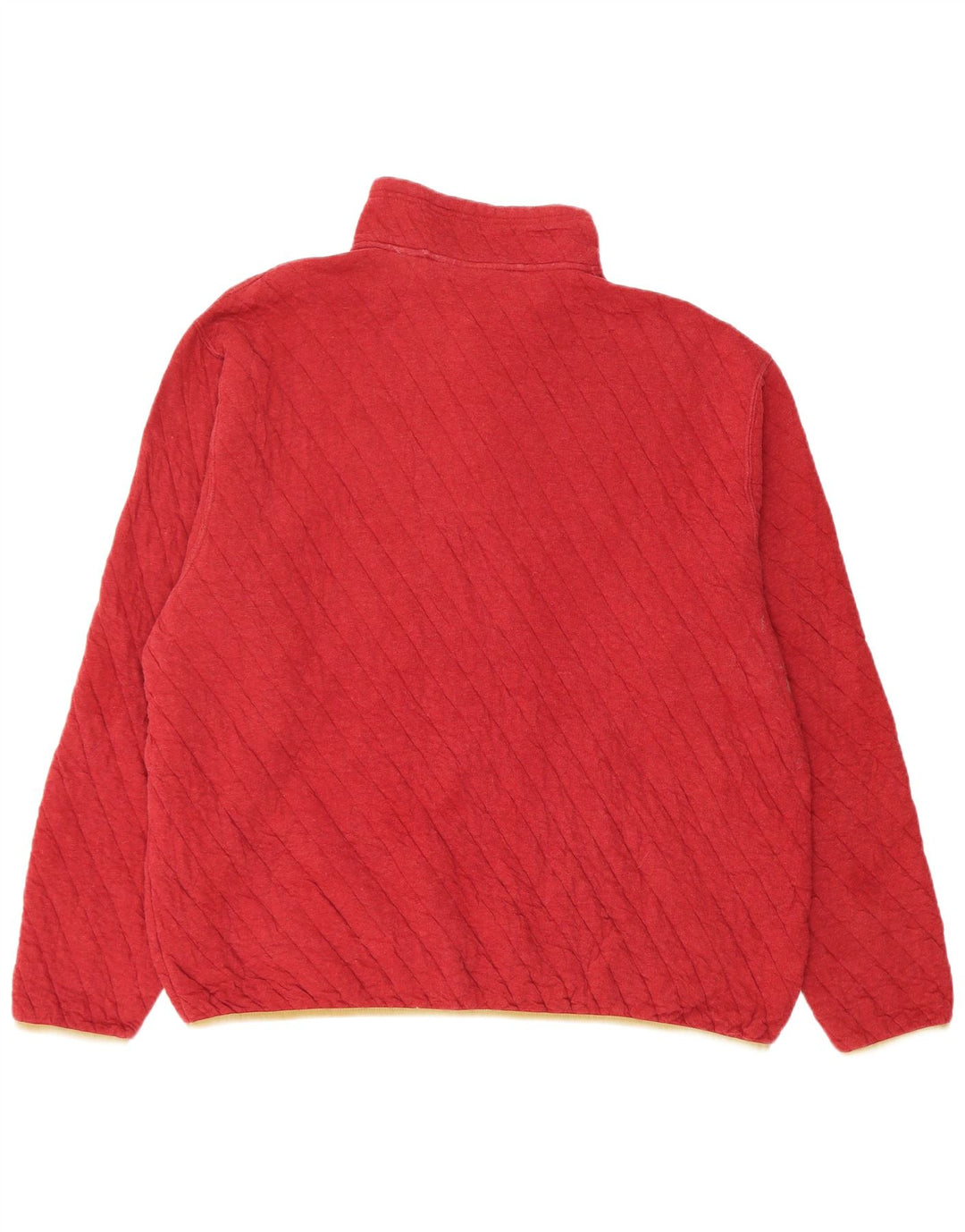 Suéter masculino Orvis com gola redonda e algodão vermelho