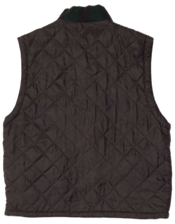Colete acolchoado masculino vintage UK 38 médio preto