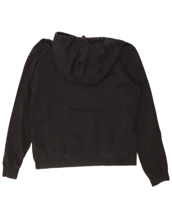 Jumper com capuz Nike feminino oversized UK 10 pequeno algodão preto