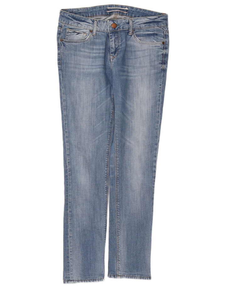 Zara Jeans Slim Feminino EU 40 Médio W30 L29 Azul Algodão