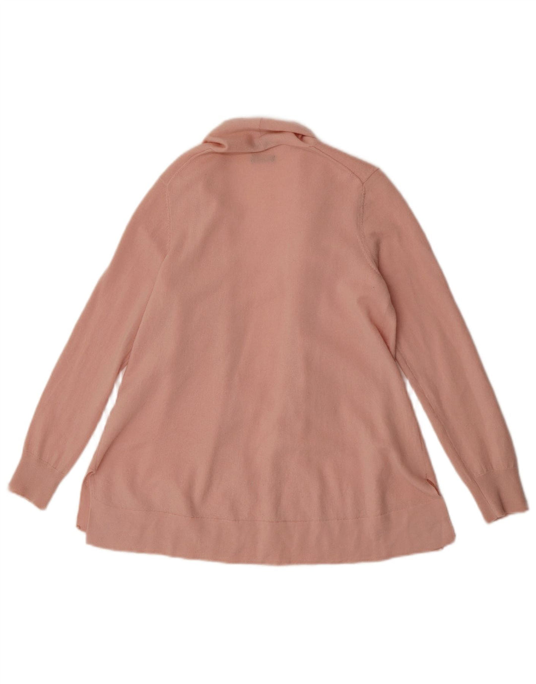 Suéter de cardigã aberto feminino Massimo Dutti Reino Unido 12 rosa médio