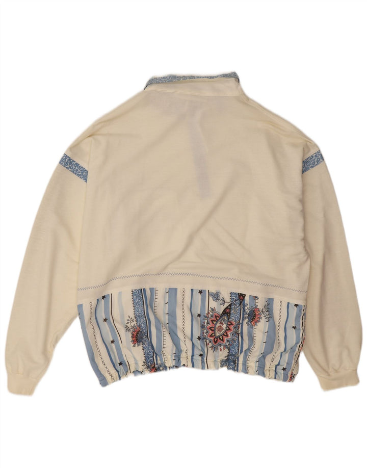 Canyon moletom feminino oversized jumper EU 40 médio off white floral